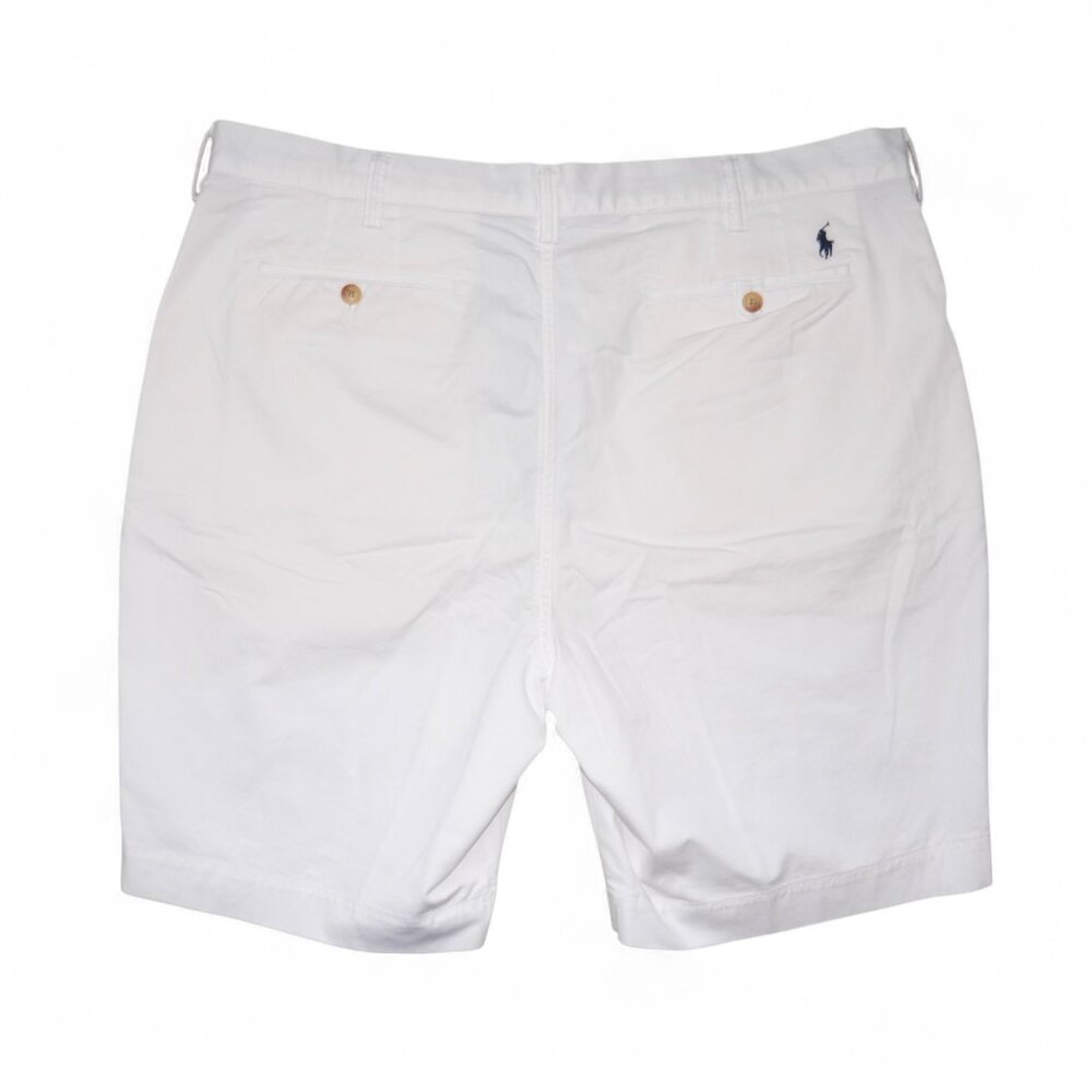 Polo Ralph Lauren Men's Size 40 Stretch Twill Chino Shorts Crisp White EUC